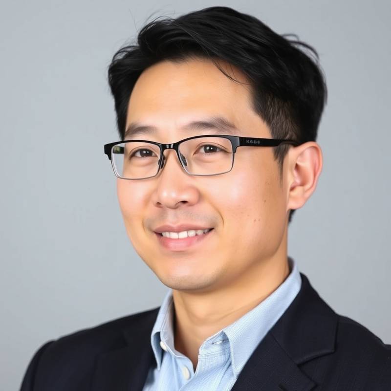 Photo of Marcus Chen, the CTO of LearnWise, looking focused and professional.